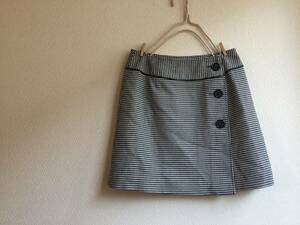 *just;it made in Japan * silver lame entering * thousand bird ... pretty LAP skirt * waist 61*