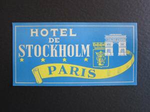  hotel label # hotel Stockholm #...# Paris 