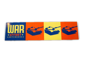 WAR SKATEBOARDS ステッカー スケートボード スケボー 戦車 c181