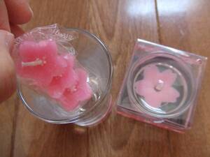  Sakura. candle set * floating candle * new goods *2 piece set *