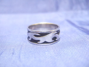  Yokohama newest large size 925SILVER silver ring!to rival 18.5 number 5.8g postage 220 jpy ξgRξ ξA34s