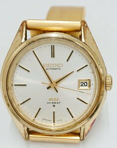 稼働品!!!SEIKO/セイコー キングセイコー ハイビート 金色 5625-7111 自動巻き ウォッチ 腕時計 USED品 ※社外品バンド