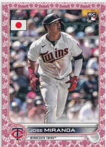 2022 TOPPS Jose Miranda MLB JAPAN EDITION Cherry Blossom 桜パラレル 99枚限定 RC TWINS