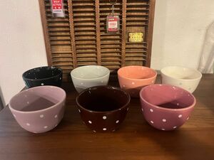 スタジオエム　湯呑み　茶碗　デザートカップ　4cups+desserts ドット