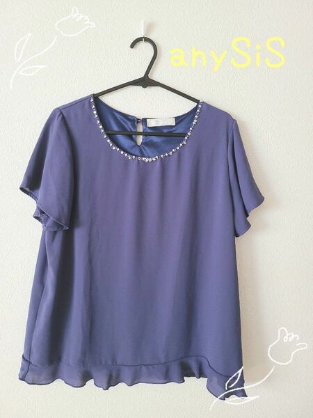 anySiS　 ｴﾆｨｼｨｽ　半袖 トップス 半袖ニット カットソー　Msize