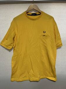 FRED PERRY Fred Perry deer. . short sleeves t shirt pokeT yellow size M