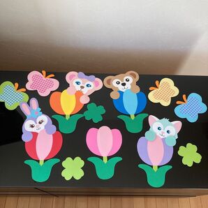 壁面 春 お花 チューリップ