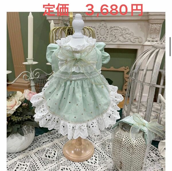 犬　ペット　ドレス　犬服　夏服　ペット用品　xsサイズ　新品未使用　定価3680円