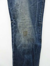 F278/DSQUARED2 クロップドデニム ジーンズ パンツ ボタンフライ ロールアップ 38 M 青_画像6