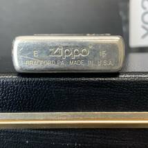 ZIPPO FLAT BOTTOM HighPolish Chrome 美品 オイルライター 代表取締役 フラットボトム ハイポリッシュ クローム ジッポー 2015年製 Y0208_画像4