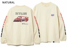 NISSANコラボ USAコットンスカイラインスーパーシルエットロングTシャツ◆go slow caravan ナチュラルMサイズ 391941 ゴースローキャラバン_画像2