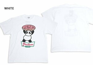 PDJ Doughnut半袖Tシャツ◆PANDIESTA JAPAN ホワイトLサイズ 523851 パンディエスタジャパン パンダ ドーナツ パロディ