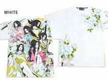 抜刀娘 六人衆半袖Tシャツ◆抜刀娘 ホワイトMサイズ 232831 和柄 和風 着物 花魁 勢揃い_画像1