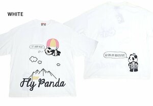 フライパンダ半袖Tシャツ◆PANDIESTA JAPAN ホワイトXLサイズ 523473 パンディエスタジャパン ゆったりめ ユニセックス