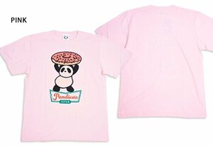 PDJ Doughnut半袖Tシャツ◆PANDIESTA JAPAN ピンクXLサイズ 523851 パンディエスタジャパン パンダ ドーナツ パロディ
