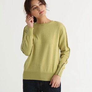 新品13800円ショルダーステッチニット