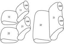 クラッツィオ シートカバー クラッツィオリアルレザー(タンベージュ)マーチ AK12/BK12/BNK12/YK12 EN-0530 Clazzio_画像2