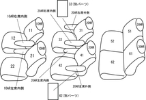 クラッツィオ シートカバー キルティングタイプ(ブラウン×アイボリーステッチ)デリカ D:５ CV5W/CV4W/CV2W/CV1W EM-0779 Clazzio_画像2