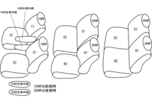 クラッツィオ シートカバー クラッツィオダイヤ(ブラウン×アイボリーステッチ)バサラ U30 EN-0560 Clazzio_画像2