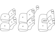 クラッツィオ シートカバー クラッツィオプライム(グレー)ハイエース ワゴン KZH100G/KZH106G/KZH106W/RZH101G ET-0233 Clazzio_画像2