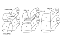 クラッツィオ シートカバー クラッツィオジャッカ(タンベージュ)エスクァイア ガソリン ZRR80G/ZRR85G ET-1582 Clazzio_画像2