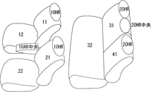 クラッツィオ シートカバー クラッツィオジャッカ(アイボリー)カローラ クロス ガソリン ZSG10 ET-1259 Clazzio_画像2