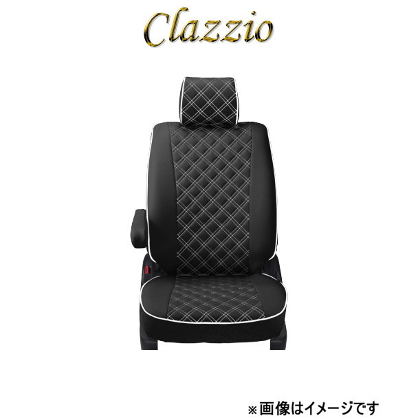 クラッツィオ シートカバー キルティングタイプ(ブラック×ホワイトステッチ)ハイエース バン 200系 ET-0238 Clazzio