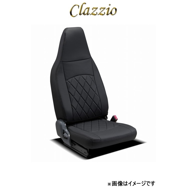 クラッツィオ シートカバー ストロングレザー キルトタイプ 1列シート車全席分(ブラック×ブラックステッチ)プロフィア EO-4039-01 Clazzio