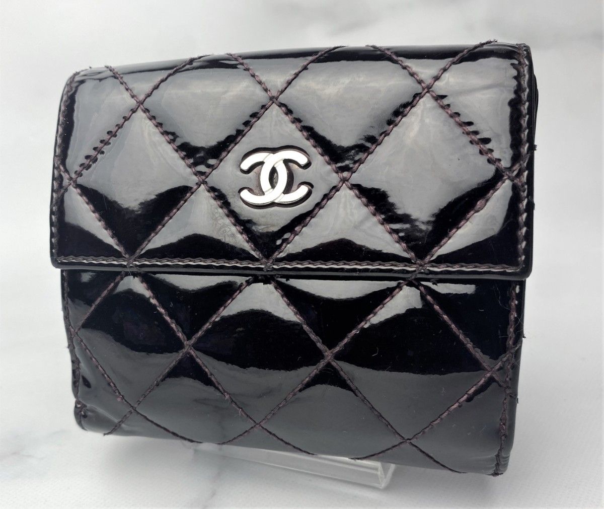 今だけ限定価格! CHANEL CHANEL - シャネル マトラッセ エナメル 折