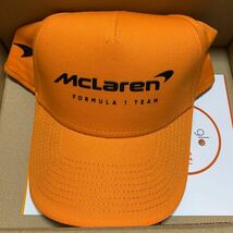 glo マクラレーン キャップ オレンジ 非売品 帽子 McLaren F1 フォーミュラチームキャップ_画像1