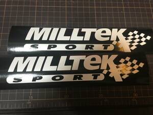 Milltek ミルテックスポーツ　カッティングステッカー 2枚セット