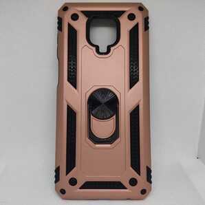 Xiaomi Redmi note 9S 耐衝撃 回転リング付き ローズ ゴールド