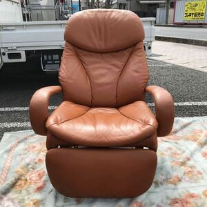 カリモク karimoku オットマン一体型 パーソナルチェア リクライニングチェア ampio 回転式 R50312