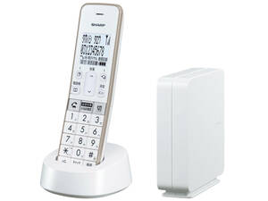 新品 SHARP コードレス電話機 JD-SF2CL-W ホワイト 1.8型ホワイト液晶 