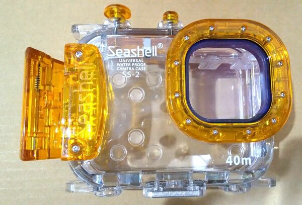 ハウジング デジカメ防水ケースクリア 汎用型【中古品】Amber　Seashell ss-2 40m -10℃　IP6X