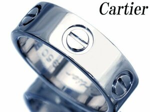 【ジュエリー極】Cartier ラブリング Pt950リング ♯47 k6113mm【送料無料】