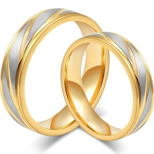 X886 ペアリング 結婚指輪 ゴールド レディース メンズ カップル