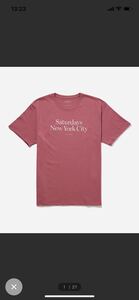 新品 SATURDAYS SURF NYC Tシャツ ピンク サイズL サタデーズサーフニューヨーク