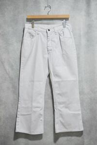 70〜80s &#34; Lee &#34; ホワイトブーツカット カツラギ パンツ / size 32 × 28 / 70年代 80年代 リー bootscut 42talon 200