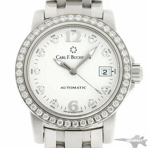 CARL F. BUCHERER カールF.ブヘラ パトラビ オートデイト ダイヤ オートマチック 00.10621.08.24.31 SS レディース 時計 2210384