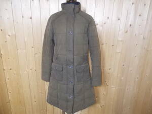 a1139*Barbour FIBREDOWN масло do пальто *UK 8 женский подкладка верхняя часть Union Jack рисунок Bab a- воск хлопок пальто 5B