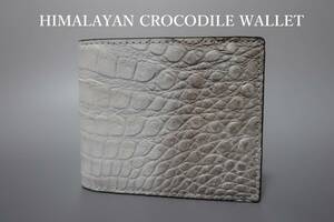  new goods top class high brand . attention. himalaya crocodile one sheets leather center taking . folding twice purse HL-9051 15