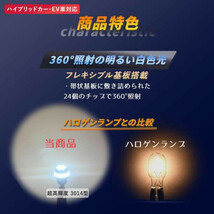 T10 LED ブラック 24連 DC12V 4個セット (Ｎ-4B） 2_画像2