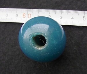 [5-102]a dog sphere Edo tonbodama . blue large sphere 33 millimeter 