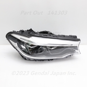 [B-23] G31 JM30 540i 右ヘッドライト 63117214954 G30 F90 割れ 破損 ジャンク品 BMW 中古