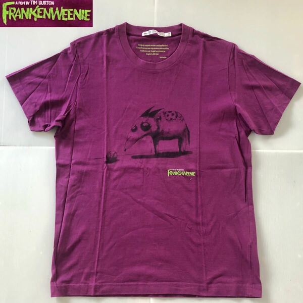 フランケンウィニー ティム・バートン★Frankenweenie グラフィックTシャツ★Disney ユニクロ Tim Burton ディズニー UT M紫 UNIQLO 未使用