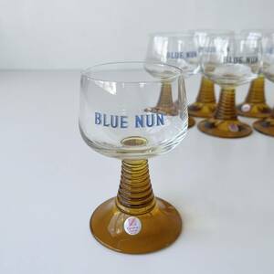ドイツ製 レーナ―グラス 6個セット ワイングラス ブルーナン 昭和レトロ ヴィンテージ ビンテージ まとめ売り 未使用品