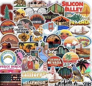 21 number California sticker 50 sheets skateboard Street seal sticker bom american outdoor skateboard retro miscellaneous goods 