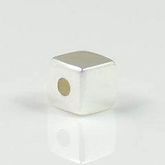 # детали #meta рубин z Cube бисер ( ширина дыра )4mm серебряный 925