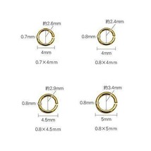 ■パーツ■丸カン 0.8×5mm ロジウム 約2.5g(約42個)_画像2